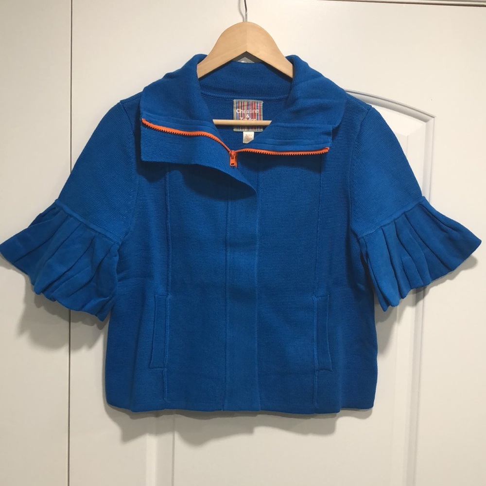NWT! - CHRISTINE & TAYLOR - GATORS Game Day 100% Cotton Cardigan Sweater
